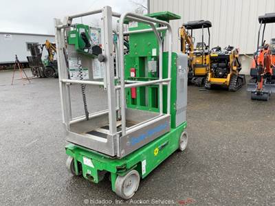 2017 Genie GR-12 Electric Vertical Mast Lift Personnel Man Aerial MEWP bidadoo