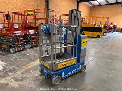 2017 Genie GR-20 20' Electric Vertical Mast lift Man Aerial Platform 24V bidadoo