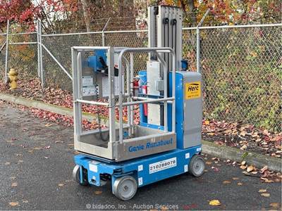 2019 Genie GR-20 19' 9" Electric Mast Lift Portable Man Aerial Push bidadoo