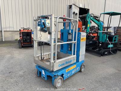 2021 Genie GR-20 20' Electric Vertical Mast Lift Man Aerial Platform bidadoo