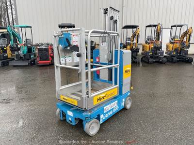 2017 Genie GR-20 20' Electric Vertical Mast Lift Personnel Man Aerial bidadoo
