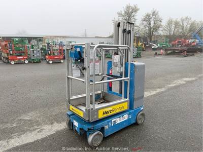 2017 Genie GR-20 20' Electric Vertical Mast Lift Personnel Man bidadoo -Repair