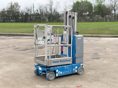 2018 Genie GR-20 20' Electric Vertical Mast Lift Personnel Aerial -Parts/Repair