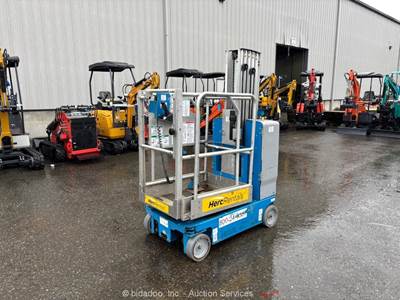 2018 Genie GR-20 20' Electric Vertical Mast Lift Personnel Man Aerial bidadoo