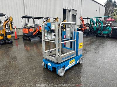 2019 Genie GR-20 20' Electric Vertical Mast Lift Personnel Man Aerial bidadoo