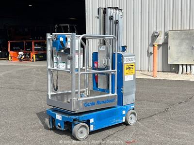 2018 Genie GR-20 20' Electric Vertical Mast Lift Personnel Man Aerial bidadoo