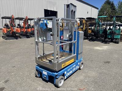 2014 Genie GR-20 20' Electric Vertical Mast Lift Personnel Man Aerial bidadoo