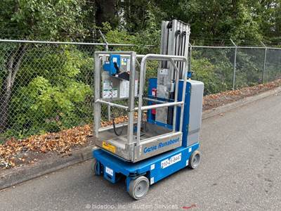 2017 Genie GR-20 20' Electric Vertical Mast Lift Personnel Man Aerial bidadoo