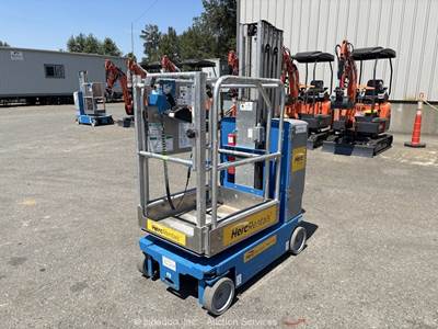 2017 Genie GR-20 20' Electric Vertical Mast Lift Personnel Man Aerial bidadoo