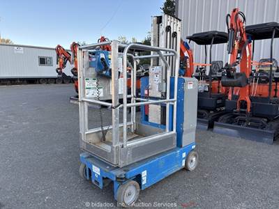 2018 Genie GR-20 20' Electric Vertical Mast Lift Personnel Man Aerial bidadoo