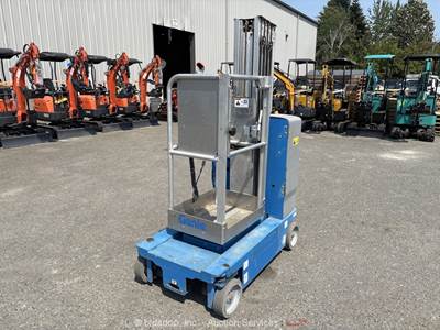 2017 Genie GR-20 Electric Vertical Mast Lift Personnel Man Aerial MEWP bidadoo