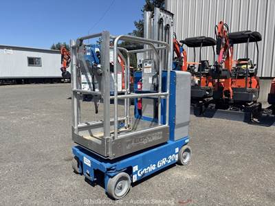 2020 Genie GR-20 19' Electric Vertical Mast Lift Aerial Manlift Platform bidadoo