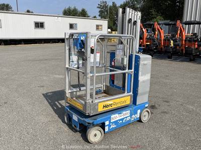 2017 Genie GR-20 19' Electric Mast Lift Portable Man Aerial 24V -Parts/Repair