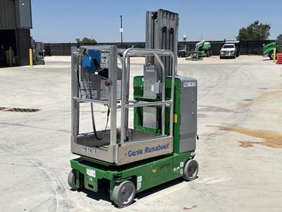 2017 Genie GR-20 20' Electric Vertical Mast Lift Personnel Man Aerial bidadoo