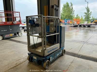 2012 Genie GR-20 20' Electric Vertical Mast Lift Personnel Man Aerial bidadoo
