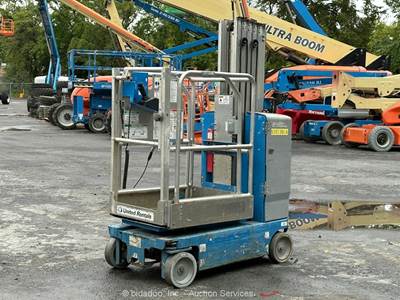 2017 Genie GR-20 20' Electric Vertical Mast Lift Personnel Man Aerial bidadoo