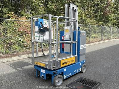 2019 Genie GR-20 20' Electric Vertical Mast Lift Personnel Man Aerial bidadoo