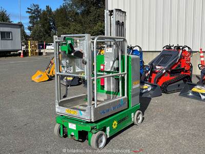 2017 Genie GR-20 20' Electric Vertical Mast Lift Platform Man Aerial bidadoo