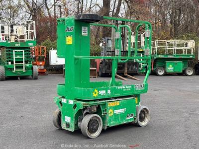 2017 JLG 1230ES 12' Electric Vertical Mast Lift Personnel Manlift Aerial bidadoo