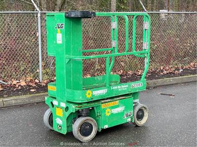 2018 JLG 1230ES 12' Electric Vertical Mast Lift Personnel Mobile Aerial bidadoo