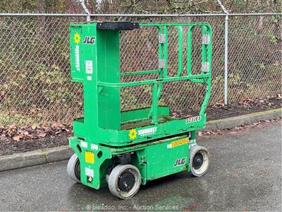 2017 JLG 1230ES 12' Electric Vertical Mast Lift Personnel Mobile Aerial bidadoo