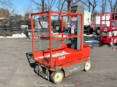 2019 Skyjack SJ12 12' Electric Vertical Mast Lift Personnel Man Aerial bidadoo