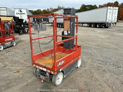 2015 Skyjack SJ12 12' Electric Vertical Mast Lift Personnel Man Aerial bidadoo