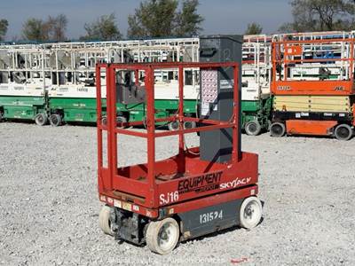 2017 Skyjack SJ16 16' Electric Vertical Mast Lift Personnel Aerial -Parts/Repair