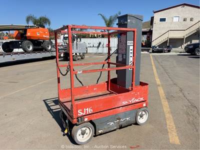 2016 Skyjack SJ16 16' Electric Vertical Mast Lift Man Aerial Platform bidadoo