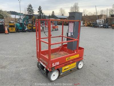 2019 Skyjack SJ16 16' Electric Vertical Mast Lift Personnel Man -Parts/Repair