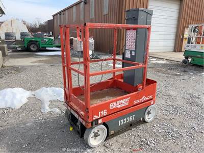 2017 Skyjack SJ16 16' Electric Vertical Mast Lift Personnel Aerial -Parts/Repair