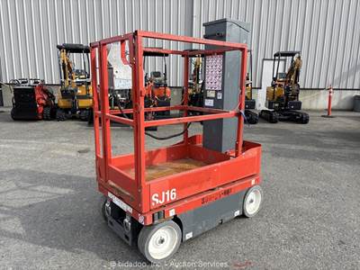 2019 Skyjack SJ16 16' Electric Vertical Mast Lift Personnel Man Aerial bidadoo