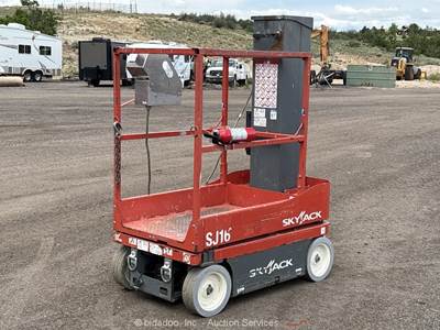 2018 Skyjack SJ16 16' Electric Vertical Mast Lift Personnel Man Aerial bidadoo