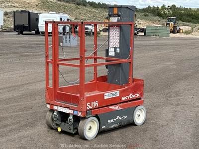 2018 Skyjack SJ16 16' Electric Vertical Mast Lift Personnel Man Aerial bidadoo