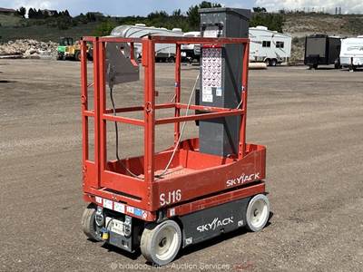 2018 Skyjack SJ16 16' Electric Vertical Mast Lift Personnel Man Aerial bidadoo