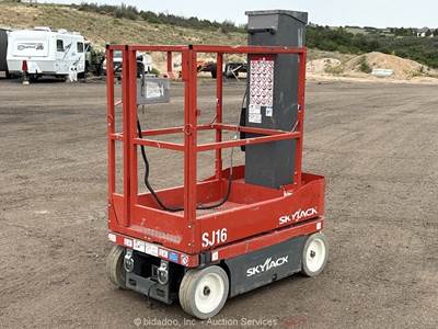 2018 Skyjack SJ16 16' Electric Vertical Mast Lift Personnel Man Aerial bidadoo