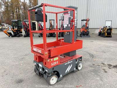 2023 Skyjack SJ20 E 19' Electric Mast Lift Portable Man Aerial Platform bidadoo