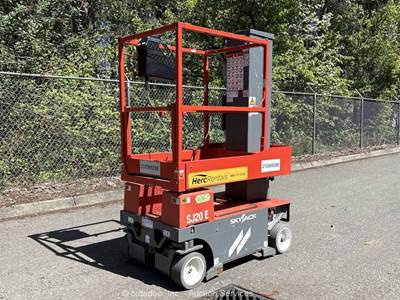 2022 Skyjack SJ20 E 20' Electric Vertical Mast Lift Man Aerial Platform bidadoo
