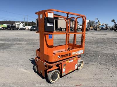 2019 Snorkel TM12E 12' Electric Vertical Mast Lift Personnel Man Aerial bidadoo