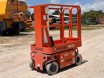 2020 Snorkel TM12E 12' Electric Vertical Mast Lift Personnel Man Aerial bidadoo