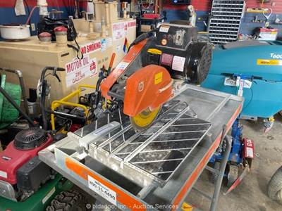 2017 Husqvarna TS250X3 Tile Saw Liquid Cooled Diamond Blade Stand Tool bidadoo