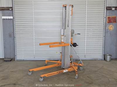 2022 Liftsmart MLC-18 18' Material Lift Portable Vertical Mast Duct Jack bidadoo