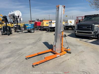 2022 Liftsmart MLC-24 24' Portable Vertical Material Lift Hoist Crank bidadoo