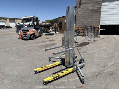 2017 Sumner 2118 18' Portable Material Lift Hoist 650 lbs Capacity Tool bidadoo