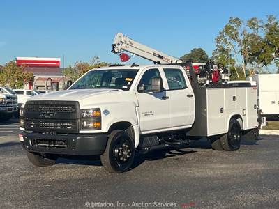 2022 Chevrolet 4500HD Mechanics Truck Crane Air Compressor Genset bidadoo -New