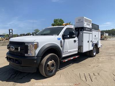 2019 Ford F-550 Mechanic Service Truck Crane 7kW Genset Welder Diesel bidadoo