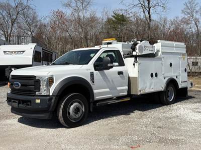 2018 Ford F550 11' Service Body Mechanics Truck Welder Compressor Crane bidadoo