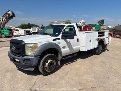 2011 Ford F-550 SuperDuty LiftMoore 4064 6,400 Lbs Crane Service Truck bidadoo