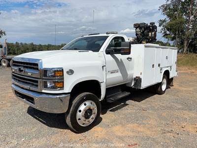 2019 GMC C6500 S/A Service Truck Stellar EC3200 Crane Air Compressor bidadoo