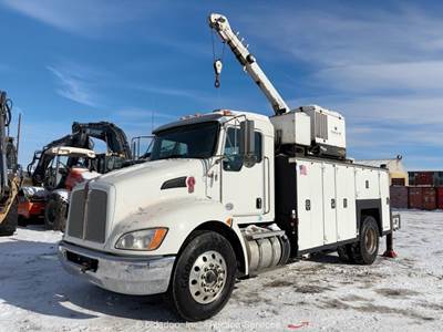 2015 Kenworth T-370 S/A 14' Service Mechanics Truck Crane Compressor A/R bidadoo